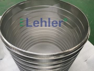0.25mm Schlitz geschweißter Keil-Draht-Schirm-Zylinder-Draht Mesh Filter
